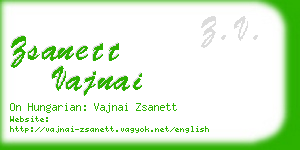 zsanett vajnai business card